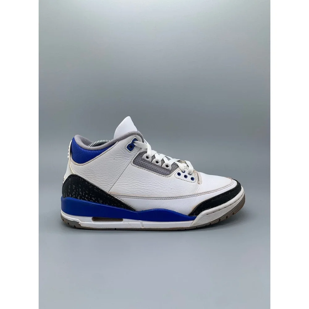 Jordan 3‎ Retro Racer Blue Basketball Shoes CT8532-145 Men's Sz 10.5